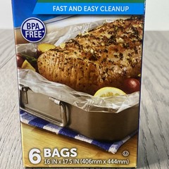 Reynolds Kitchens Wrap Oven Bags Large 16″ X 17.5″ 6 / Box New BPA Free 8 lbs.