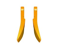Mini Excavator Bucket Left & Right Hand Sidecutters w Plow Bolt Hardware