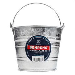 Behrens Metalware Classics 5-quart BPA-Free Metal Silver General bucket