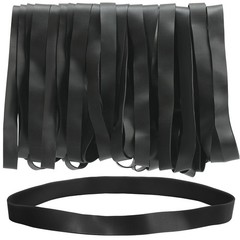 Large Rubber Bands Heavy Duty 30PCS Size #107 Black Elastic Long Rubber Bands