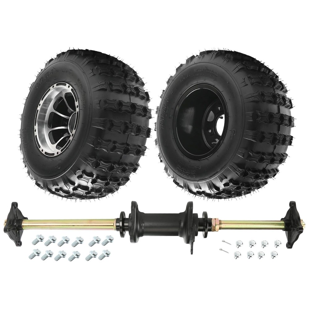 32 Rear Axle Kit DIY ATV Quad Go Kart Drift Trike 18×9.5-8 Wheels Tubeless Tires