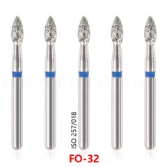 100x Brocas de fresa de diamante para dentista dental Taladro FG 1,6 mm 20 OEM
