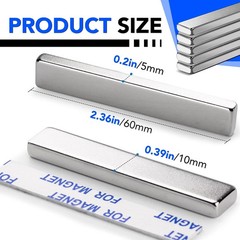 Powerful Neodymium Bar Magnets, Rare-Earth Metal Neodymium Magnet, N52 Incredibl