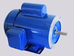 AC MOTOR, 1 HP, 4 pole, 1800RPM, 1PH, dual volt 115V/230V, 56C/TEFC, With base