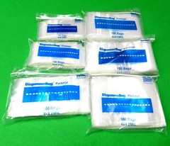 600 Bags Reloc Zippit 2mil Clear Assorted 100 Each Size 2×2 2×3 3×3 3×4 3×5 4×4