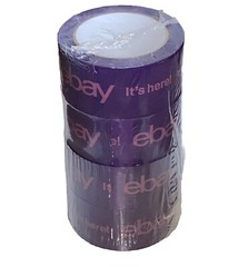 eBay Brand Tape LOT 12 Rolls 75 Yards 2×75 2” Wide 75YDS Blue Yellow Purple NEW