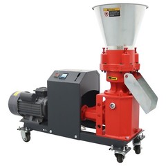 220V Farm Feed Pellet Mill Machine Pelletizer with 4mm Plate 150-200KG/h 4Roller