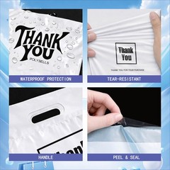 Premium Poly Mailers Self Seal Envelopes for Football Merch – Thank You Design