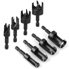 New Wood Plug Cutter Drill Bit 1/4 Hex Shank Cutting Tool 1/4″, 5/8″, 3/8″, 1/2″