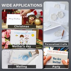150 Printable White Invitation Envelopes A4 Self Seal 4.25×6.25 for Wedding Card