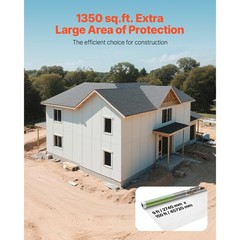 Uimoso 9 x 150 ft House Wrap 0.13 mm Thick Protective Vapor Barrier Cover