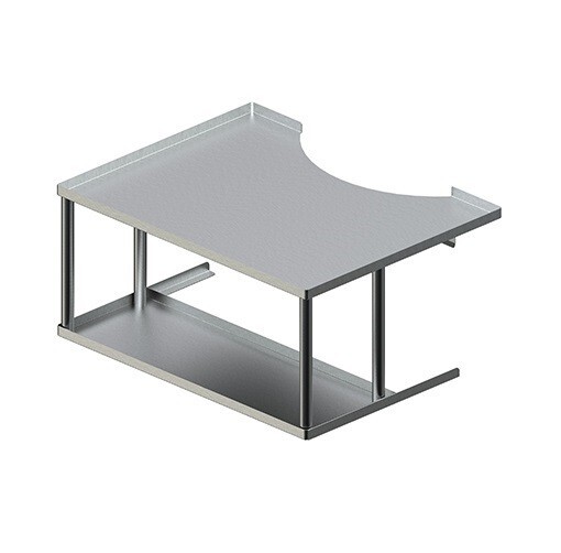 Double Shelves Sauce Rack for Chinese Wok Range *(28″L x 22″W x 13″H)