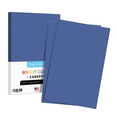 Blast-Off Blue Bright Color Cardstock, 65lb Cover (176GSM), 11 x 17, 50 Sheets