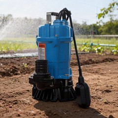 0.75HP Submersible Sewage/Effluent Pump, 4226 GPH Metal Septic Pump, 110V Blue