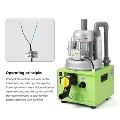 Dental Suction System Mobile Vacuum Pump Machine Unit Strong Suction 600L/min