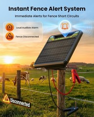 45 Miles Solar Electric Fence Charger Solar Electric Fence for Livestock Horses
