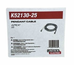 Lincoln Electric K52130-25 Pendant Cable, 25FT. 7.6M.