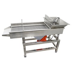 TB610 110V Stainless Steel Linear Vibrating Screen with 3mm Screen Dual Motor