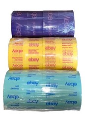 eBay Brand Tape LOT 12 Rolls 75 Yards 2×75 2” Wide 75YDS Blue Yellow Purple NEW