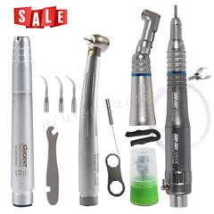 Dental Pana Max LED High /Low Speed handpiece & Pneumatic Scaler Kit 2 hole