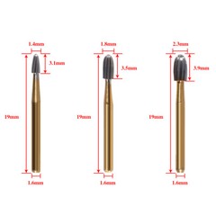 Dental Tungsten Carbide Bur Trimming&Finishing Egg Football FG 7404 7406 7408 DL