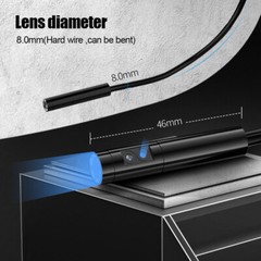 4.3inch Dual Lens Endoscope Sewer Drain Pipe Inspection Camera 1080P 5M cable