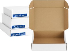 Assorted-Sizes-Shipping-Boxes-24-Pack: 11x8x2 & 12x9x3 & 13x10x2 Small-Shippi…