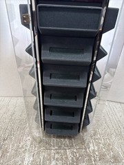 Countertop Acrylic 20 Watch Display Case Manual Spinning Locking Showcase