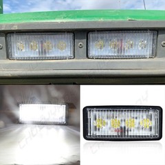 4PC LED WHITE Light Upper Cab Lamp Fits John Deere 7210 7410 7510 7610 7710 7810