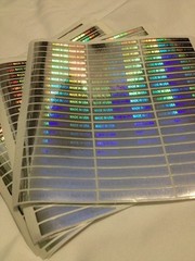 7 Sheets MADE IN USA stickers.315 Tamper Evident Hologram Stickers 2″ x 0.25″