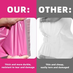 200 10×13 Poly Mailer Envelope Self Sealing Shipping Mailers Bags Pink POLYSELLS