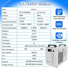 10W UV Laser Marking Machine Engraver Marker For Glass Wood Metal PVC S&A