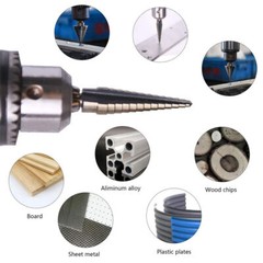 5Pcs HSS Cobalt Hole Large Metal Step Drill Bit Set Titanium Cutter Cone 50 Size