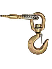 Steel Core Winch Line 1/2″ x 30 FT w/ Swivel Hook Latch Wrecker Cable Tow USA