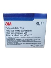 1 Case (10 Boxes of 10) of 3M 5N11 N95 Replacement Particulate Filters 100 Total