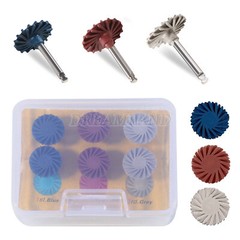 6pcs Dental Composite Polishing Diamond System RA Disc 14mm Wheel kit