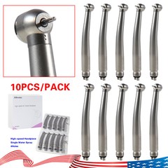 10 ASkeadnt NSK Style Dental High Speed Handpiece Push Button Standard 4 Hole M4