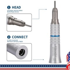 Dental Straight Nose Handpiece 1:1 USA Slow Speed Attachment E-Type