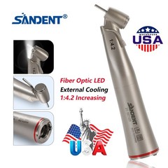 NSK Style Dental 1:4.2 Electric Contra Angle Handpiece 45°Angle Head Fiber Optic