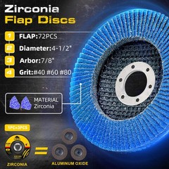 26 Packs Angle Grinder Cutting Flap Grinding Disc Wheel 4 1/2in Inches 20 Packs