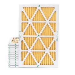 Glasfloss 16x25x1 MERV 11 Pleated Furnace Air Filters. 12 PACK.