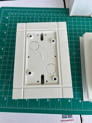 2-pack FS8091F Textured Plastic 1-Gang Weatherproof Outlet FS Box 4.511″ x 6.5″
