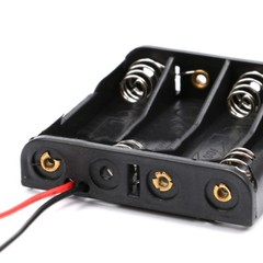 2 3 4 x AAA Battery Holder Plastic Batteries Box Battery Storage Case With Wire
