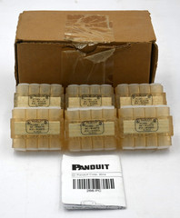 PANDUIT PCSB4-4-6Y MULTI-TAP CLEAR INSULATED ALUMINUM CONNECTOR BLOCK BOX OF 6PC