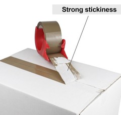 Brown Packing Tape with Dispenser, 2.4 Mil 1.88 Inch x 60 Yards, 6 Refills Ro…