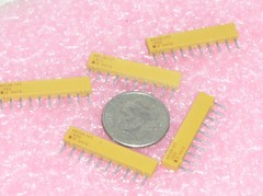 5 NOS BOURNS 9 BUSSED 3.3K 3300 OHM 2% RESISTOR ARRAY NETWORK W/COMMON 10 SIP