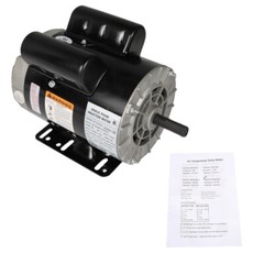 3 HP 3450 RPM SPL Electric Motor Compressor Duty 56 Frame 1 Phase 115/230V New