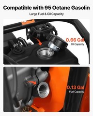 VEVOR 6.5HP Plate Compactor 5600VPM 2360lbs Vibrating Ground Rammer for Asphalt