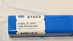 SGS Carbide Corner Radius End Mill TM Coated 3/4″X3/4″X1-5/8″ LOCX4″ 5FL 37223
