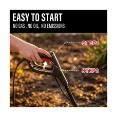 MZK 16-Inch 13.5-Amp Corded Electric Tiller/Cultivator, 8-inch tillling Depth…